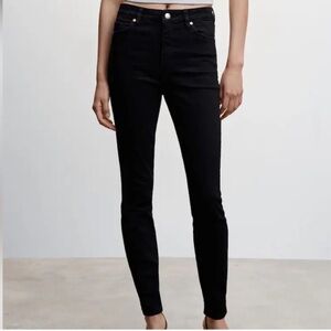 Mango Anne Black Skinny Jeans Sz 4